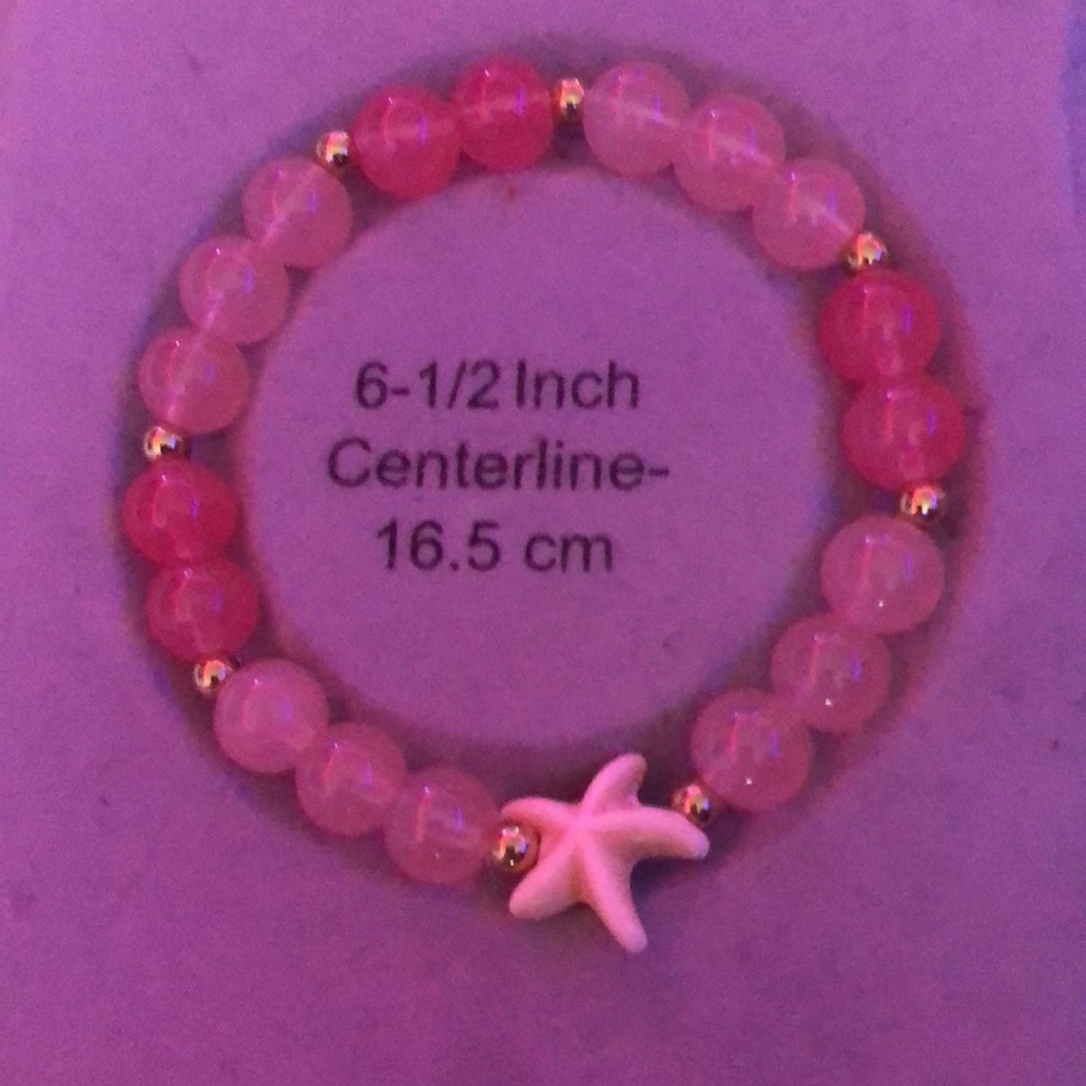 Pink Set 3 Bracelets 1 Necklace - Picture 4 of 6